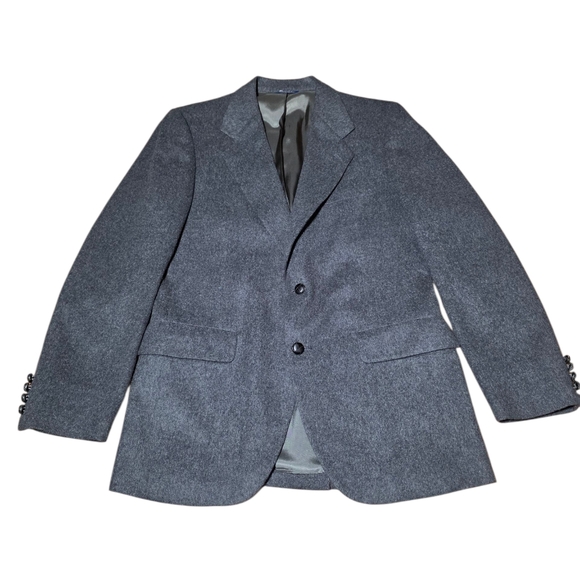 Kuppenheimer Blazer Cashmere Lambs Wool 38R Gray Mens B30 - Picture 10 of 16